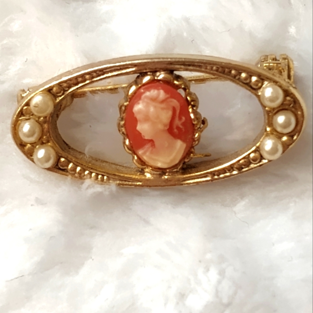 Vintage Cameo pin